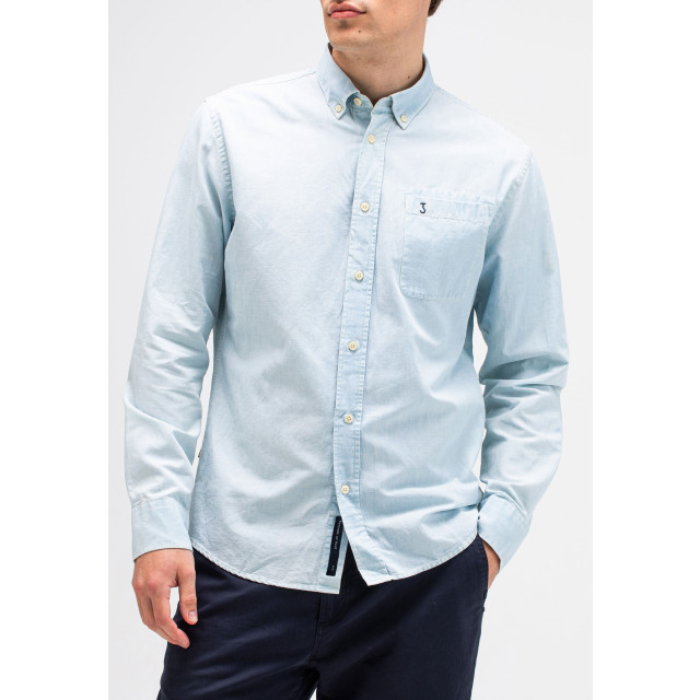 Butcher of Blue Aiden chambray lange mouw overhemden M2414010 large