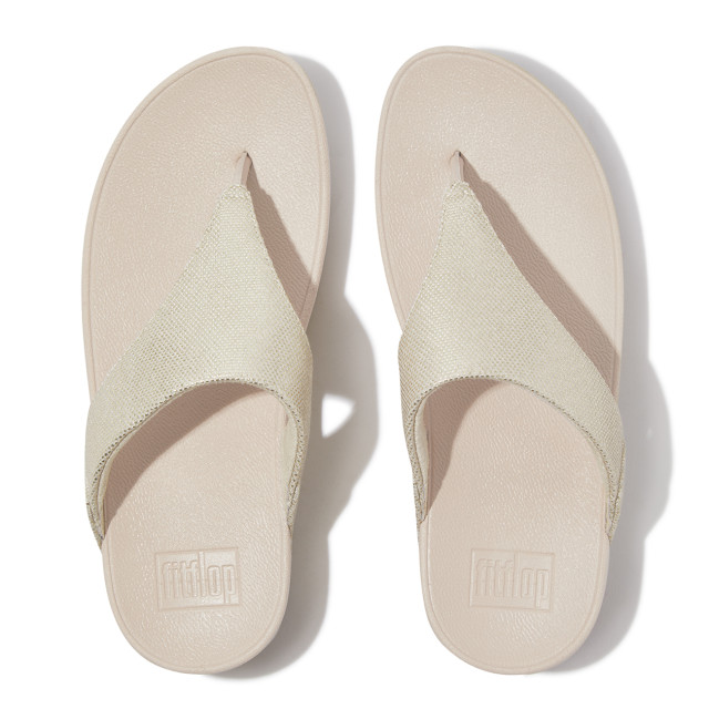 FitFlop Lulu glitz-canvas toe-post sandals HQ9 large
