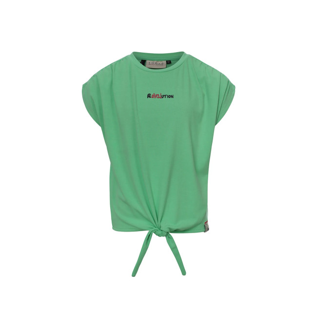 Looxs Revolution Viscose knoop t-shirt green voor meisjes in de kleur 2313-5498-299 large Looxs Revolution Viscose knoop t-shirt green voor meisjes in de kleur 2313-5498-299 large