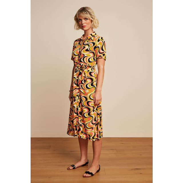 King Louie Olive dress manic spring yellow 08814-833 large