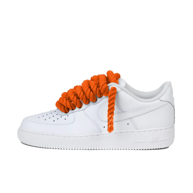 Nike Air force 1 low rope laces orange custom 315122-133 large