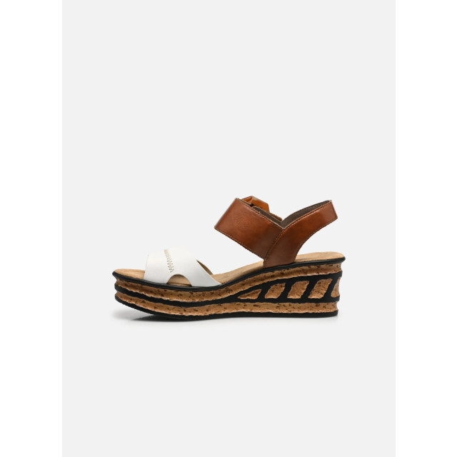 Rieker 68176-80 sandaal wit/bruin 3086 3086 large