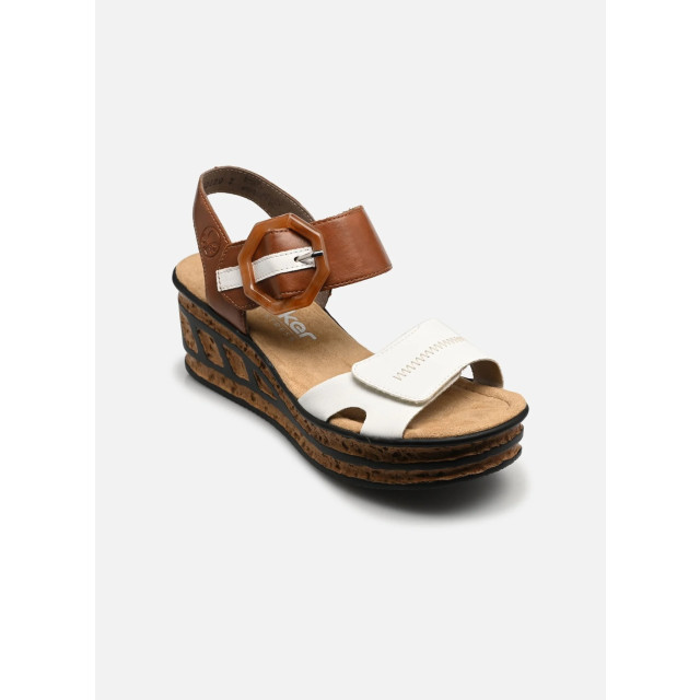 Rieker 68176-80 sandaal wit/bruin 3086 3086 large