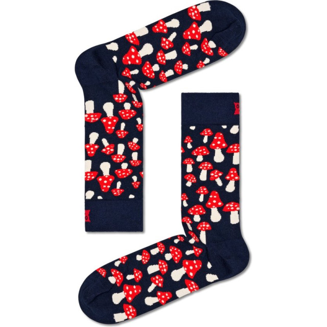 Happy Socks mushroom maat 36-40 en 41-64 Happy Socks - Mushroom - Blauw Maat 36-40 en 41-64 large