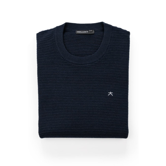 Koll3kt Riccione 3d streep knitted t-shirt - 6245-585 large