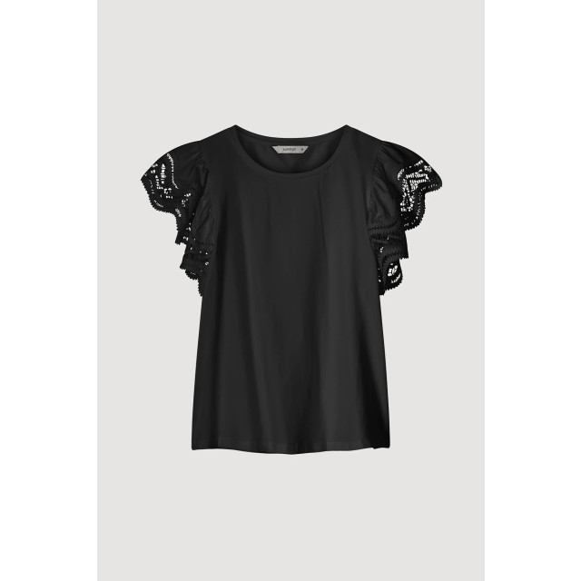 Summum 3s5025-30609 jersey top tee with lace 3s5025-30609 Jersey Top Tee With Lace large