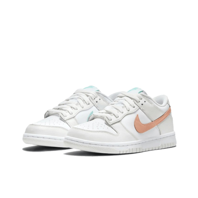 Nike Dunk low white bone peach aqua (gs) CW1590-101 large