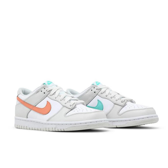 Nike Dunk low white bone peach aqua (gs) CW1590-101 large