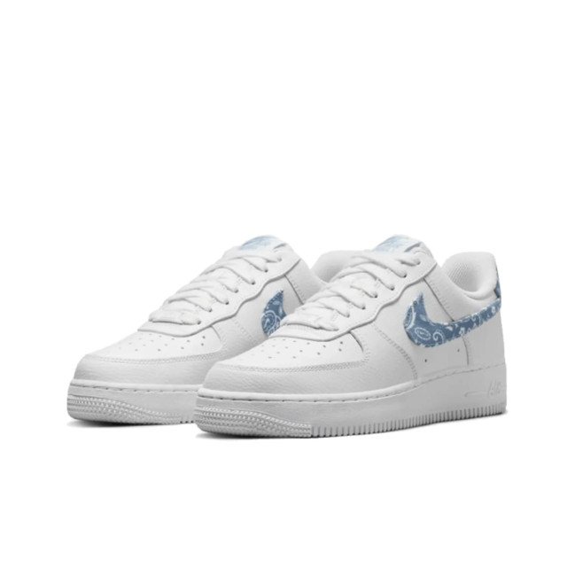 Nike Air force 1 low essential white worn blue paisley DH4406-100 large