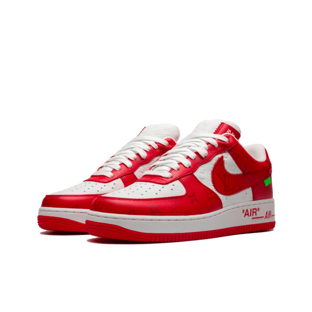 Nike Air force 1 low louis vuitton virgil abloh white red 1A9V WHITE RED large