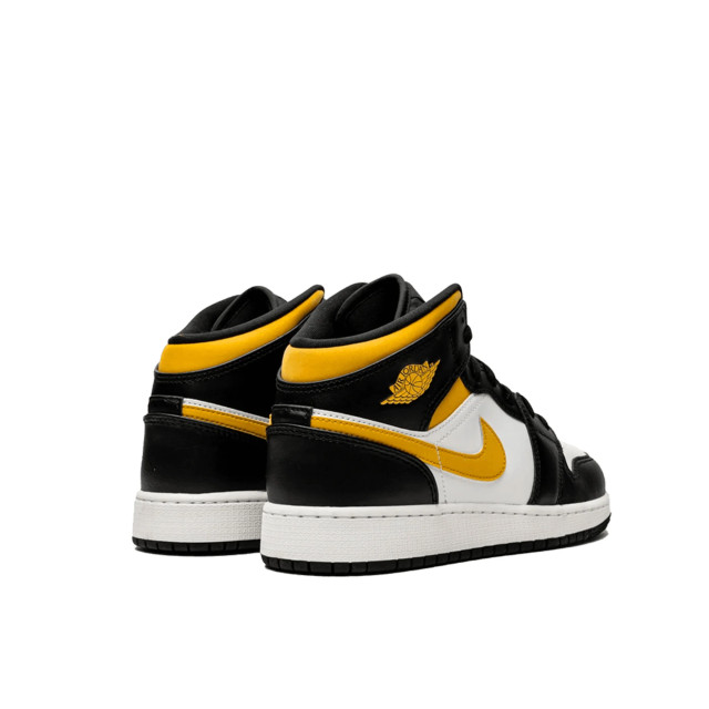 Nike Air jordan 1 mid white pollen black (gs) 554725-177 large