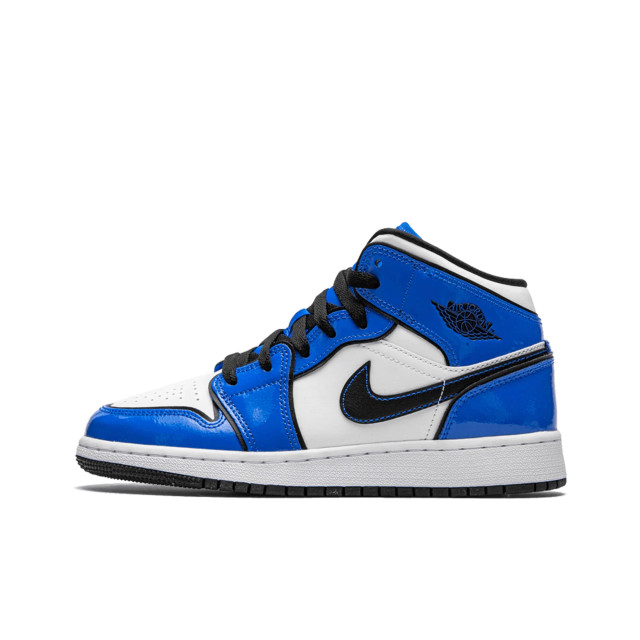Nike Air jordan 1 mid signal blue (gs) BQ6931-402 large