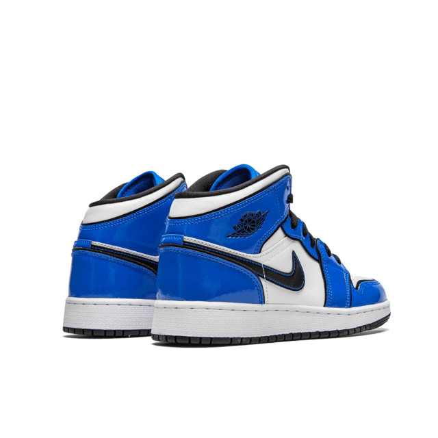 Nike Air jordan 1 mid signal blue (gs) BQ6931-402 large