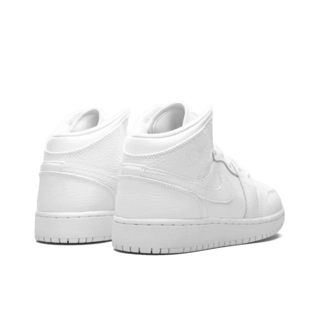 Nike Air jordan 1 mid triple white (gs) 554725-130 large