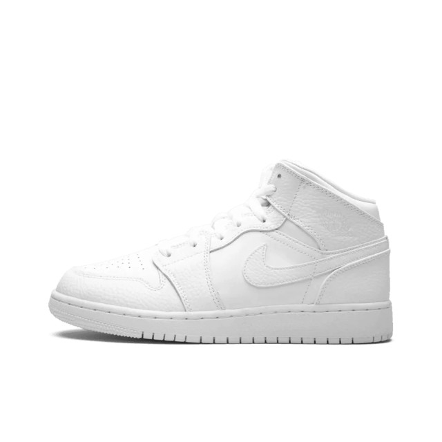 Nike Air jordan 1 mid triple white (gs) 554725-130 large