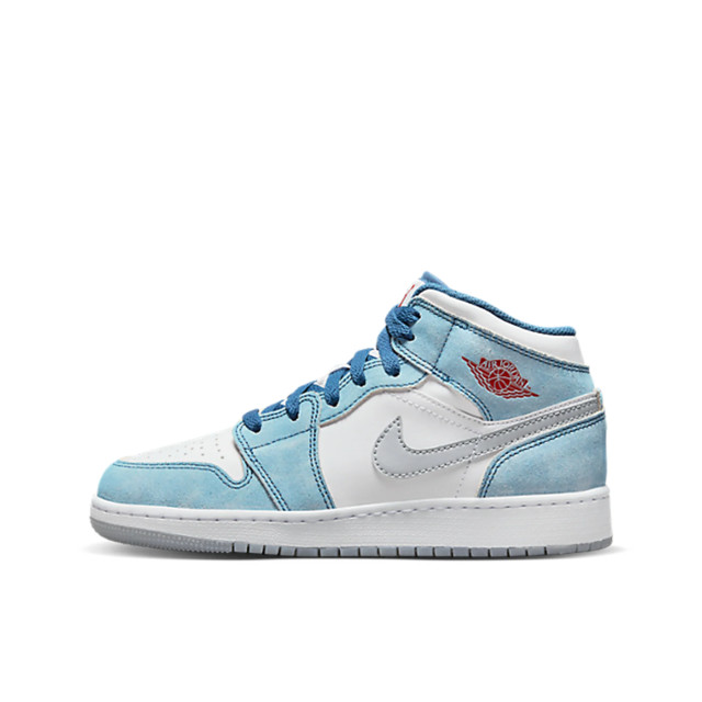 Nike Air jordan 1 mid se french blue light steel (gs) DR6235-401 large