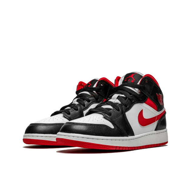 Nike Air jordan 1 mid gym red black white (gs) DJ4695-122 large