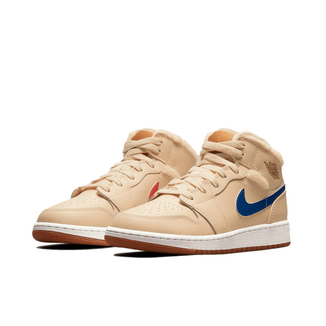 Nike Air jordan 1 mid fleece pearl white (gs) DO2207-264 large