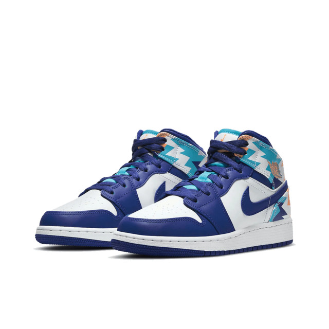 Nike Air jordan 1 mid geometric (gs) 555112-105 large