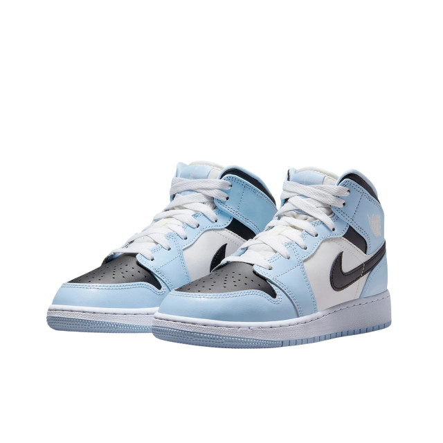Nike Air jordan 1 mid ice blue (gs) 555112-401 large