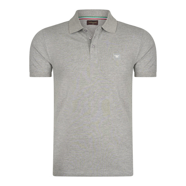 Cappuccino Italia Polo plain pique CAP-PIQ-PO-GRY-S large