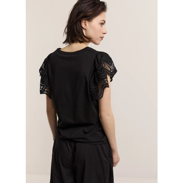 Summum 3s5025-30609 990 jersey top tee with lace black 3s5025-30609 990 large