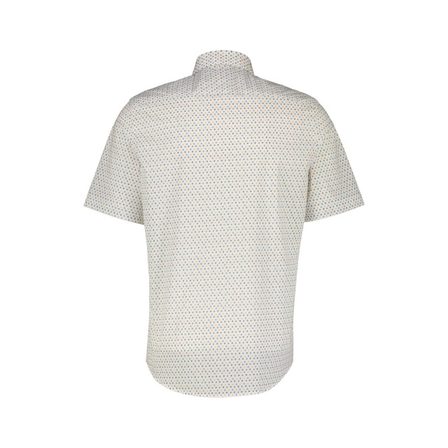 Lerros Heren overhemd Het shirt met korte mouwen voor heren met bloemenprint van LERROS in zachte katoenkwaliteit met button-down kraag en logosteek. Een casual, zomerse overhemdstijl voor elke dag. large