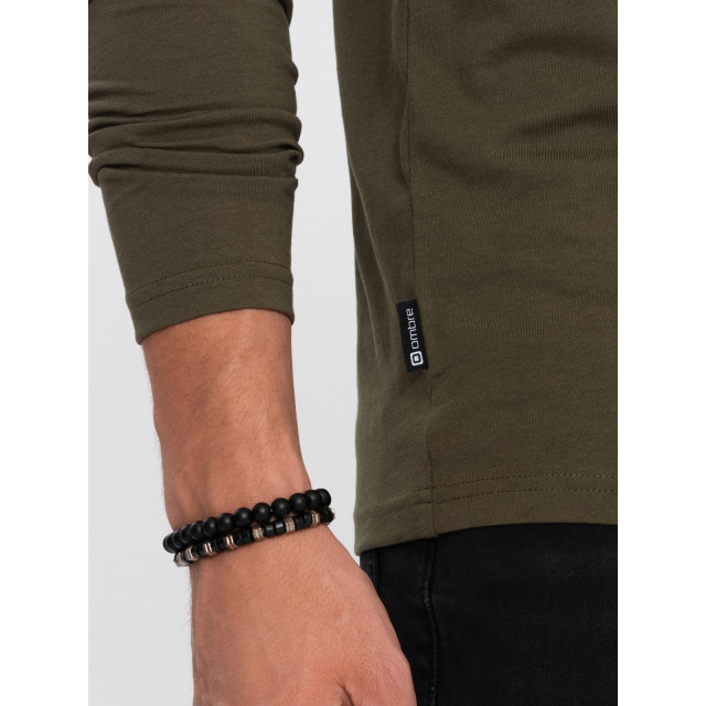 Ombre Longsleeve heren olijf - jidney OM-0106-V7 large