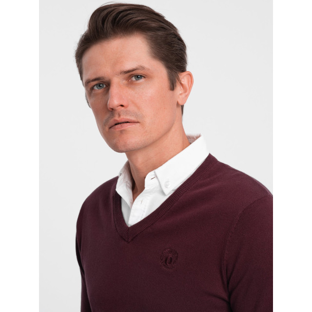 Ombre Trui heren vaste overhemd kraag jolympia 0102-MAROON large