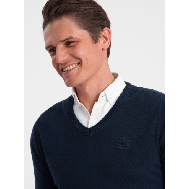 Ombre Trui heren vaste overhemd kraag - marino 0102-NAVY large