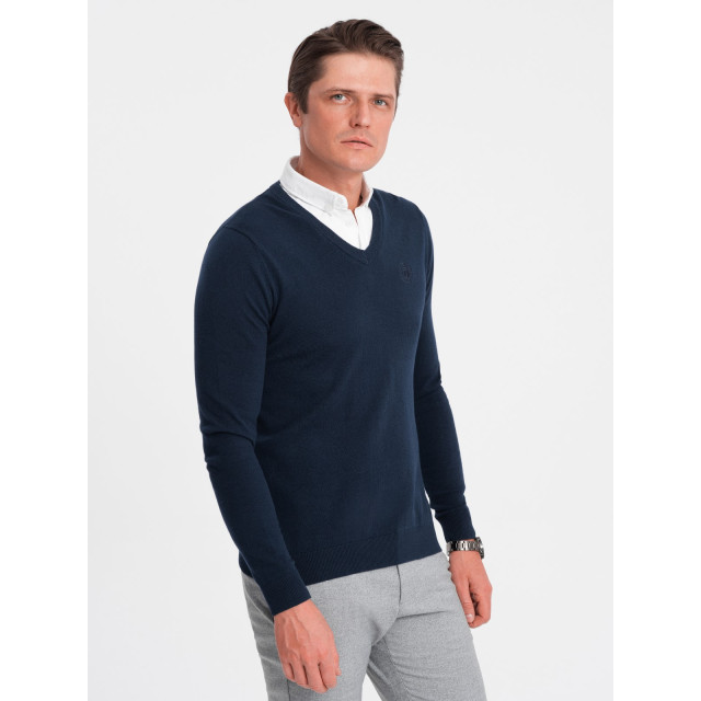 Ombre Trui heren vaste overhemd kraag - marino 0102-NAVY large