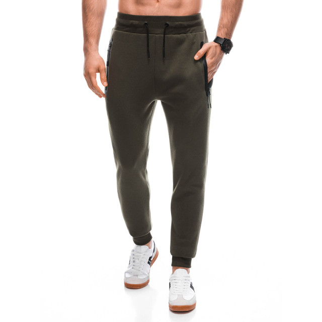 Ombre Joggingbroek heren olijf groen felina OM-0102-3 large