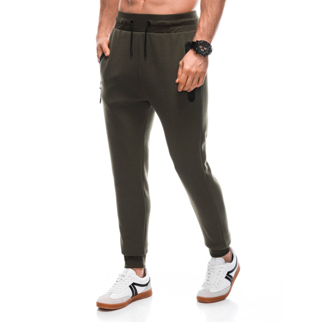 Ombre Joggingbroek heren olijf groen felina OM-0102-3 large