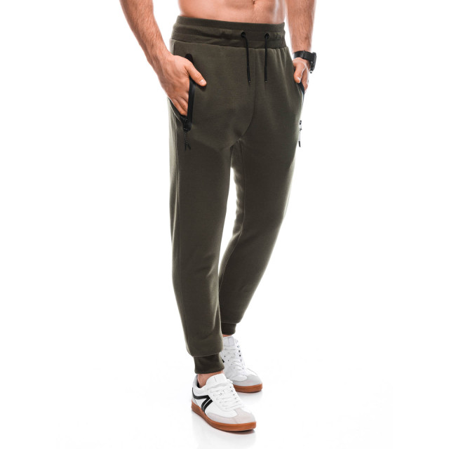Ombre Joggingbroek heren olijf groen felina OM-0102-3 large