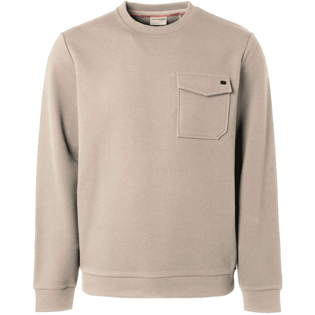 No Excess Sweater ronde hals crewneck jacquard cream 23100124-016 large