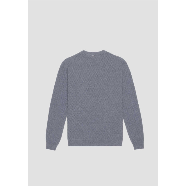 Antony Morato Trui sweater effect blue grijs MMSW01360 YA500057 large