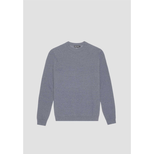 Antony Morato Trui sweater effect blue grijs MMSW01360 YA500057 large