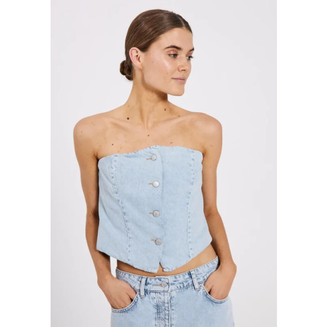 Norr Ninni tube denim top - Ninni tube denim top - NORR large
