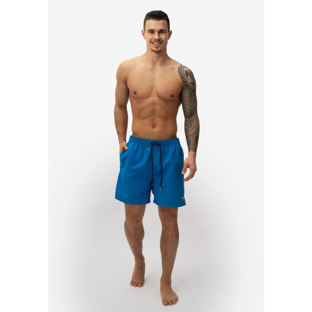 Happy Shorts Heren zwemshort effen blauw HS-SW-1013 large