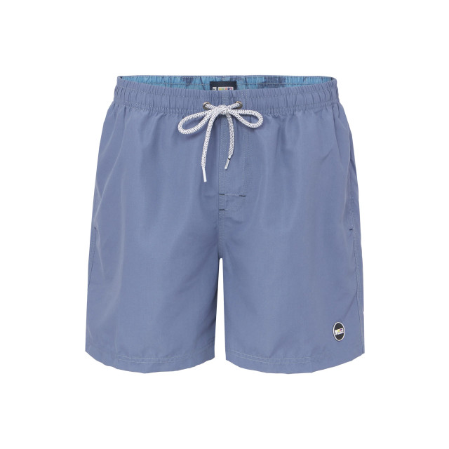 Happy Shorts Heren zwemshort effen blauw/grijs HS-SW-1007 large