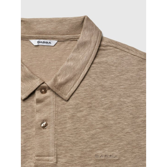 Gabba Duke linen polo ss 10806 coriander 10806 large