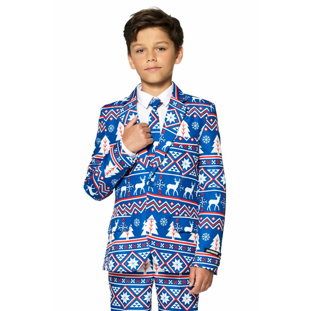 Suitmeister Boys christmas blue nordic OBBO-0023 large