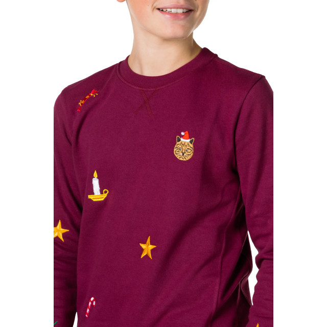 OppoSuits Teen boys x-mas icons burgundy ODST-1003 large