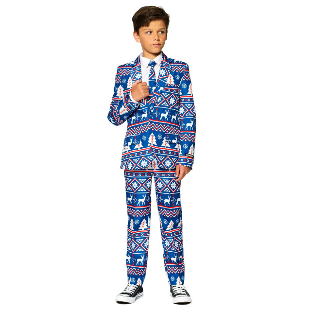 Suitmeister Boys christmas blue nordic OBBO-0023 large