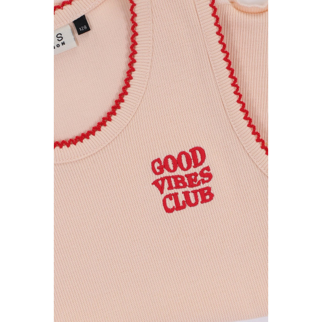Looxs Revolution Tanktop rib jersey nude peach voor meisjes in de kleur 2413-7466-208 large