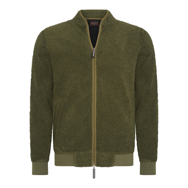 Cappuccino Italia Sherpa fleece vest cap-sherpa-army-L large