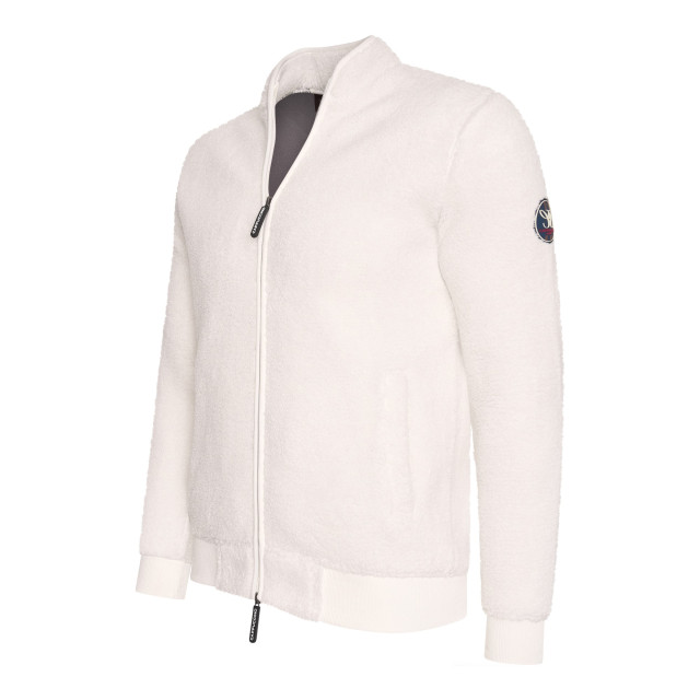 Cappuccino Italia Sherpa fleece vest cap-sherpa-wht-L large