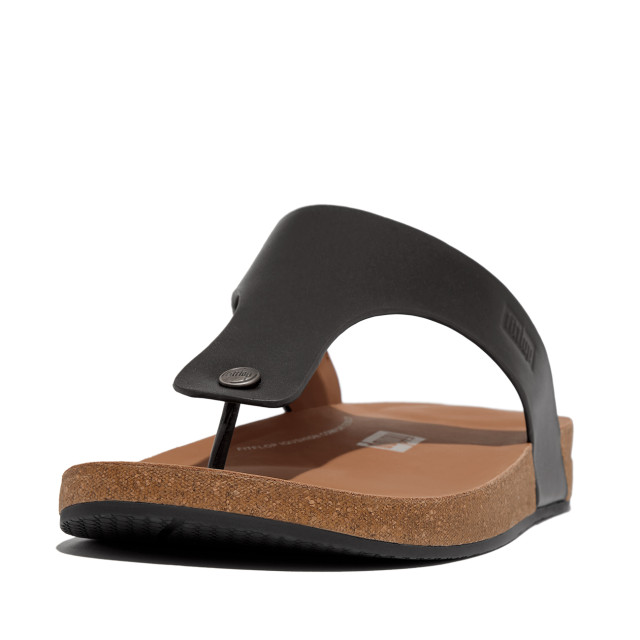 FitFlop Iqushion men's leather toe-post sandals GZ6 large