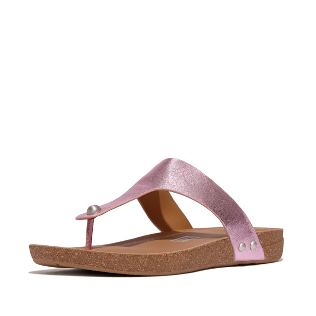 FitFlop Iqushion metallic-leather toe-post sandals HT1 large