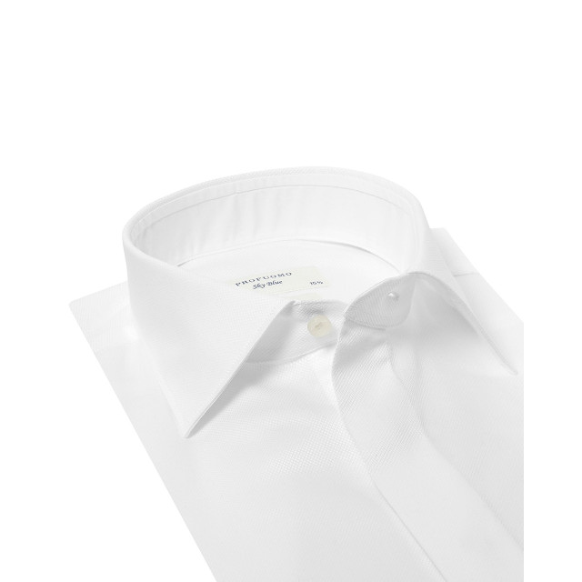 Profuomo Sky blue slim fit smoking overhemd 017973-01-44 large Profuomo Sky blue slim fit smoking overhemd 017973-01-44 large